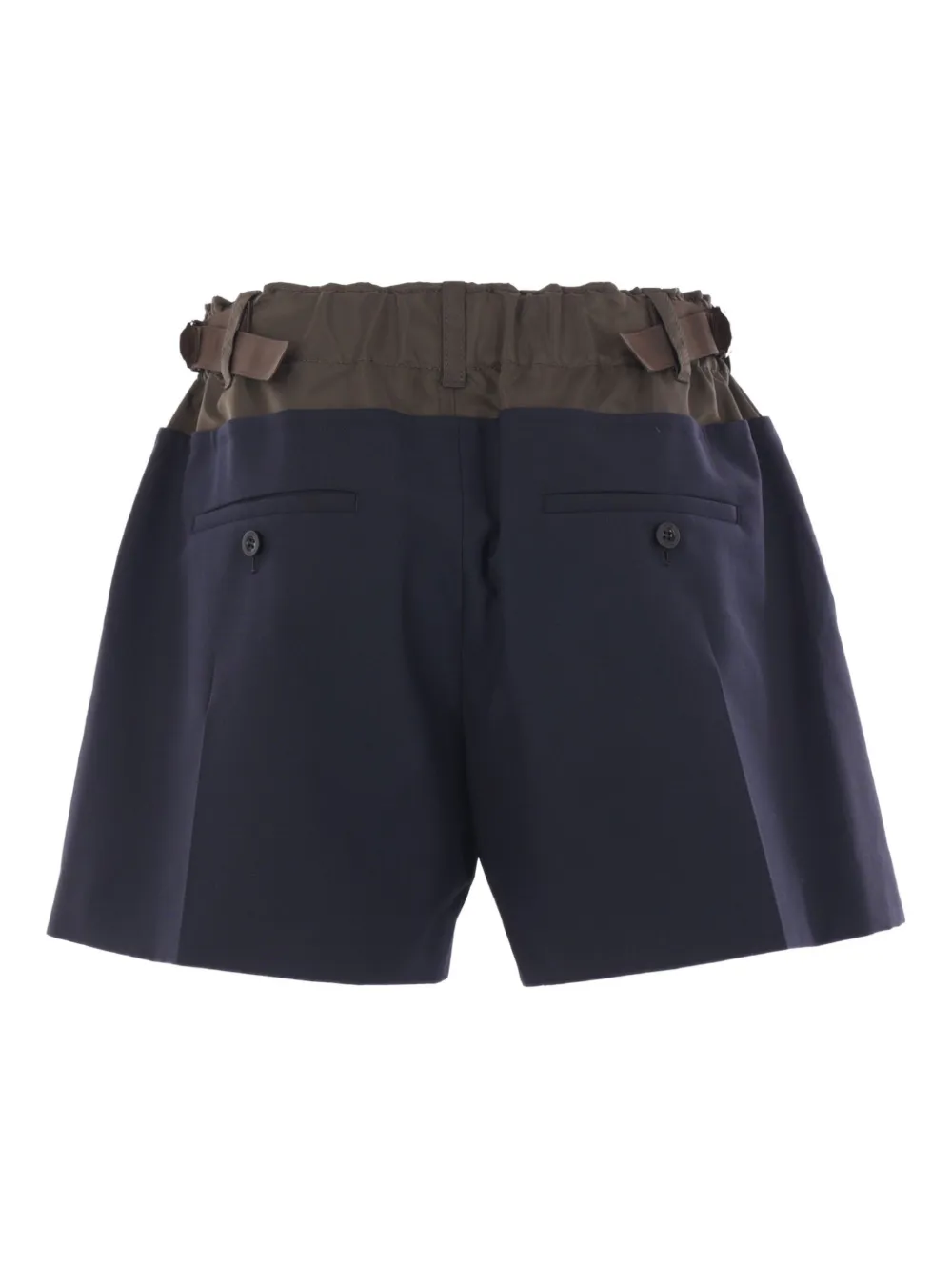sacai Shorts met ceintuur Blauw