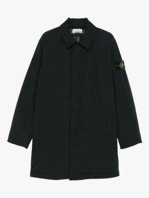 Stone Island patch-pocket recycled-polyester coat