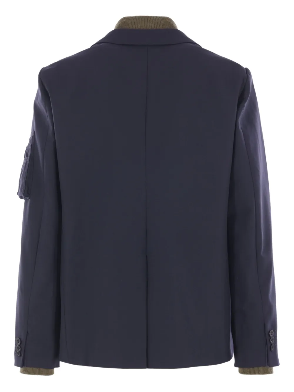 sacai Jack met rits en knoop Blauw