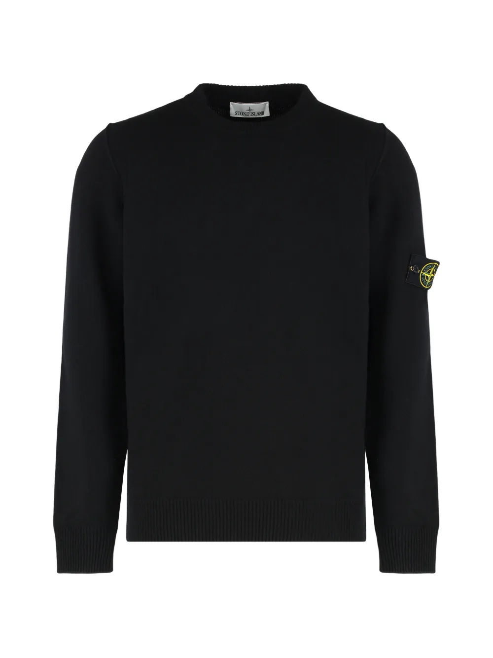Stone Island ribbed-knit crew-neck sweater - Nero