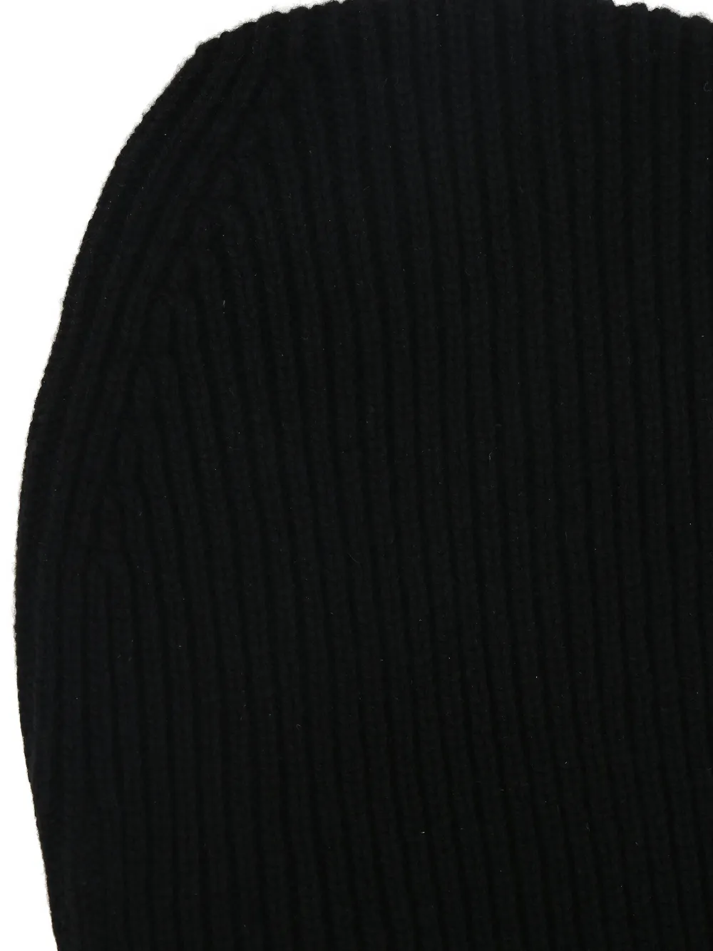Rick Owens Geribbelde bivakmuts Zwart