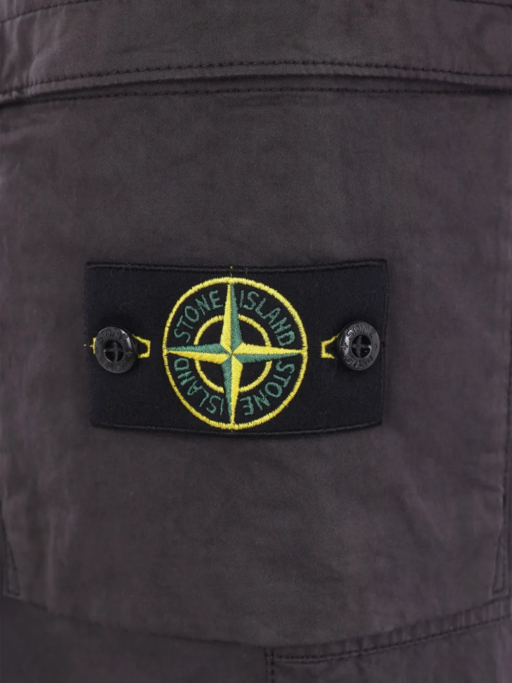 Stone Island Elastische broek met cargo zak Grijs