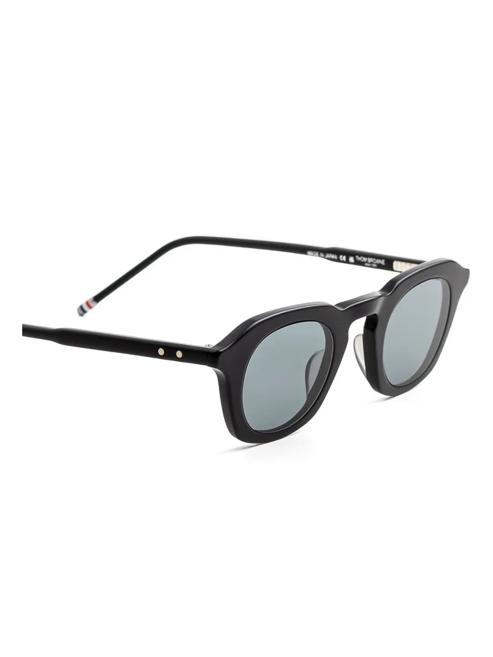 Thom Browne Eyewear Zonnebril met geometrisch montuur Zwart