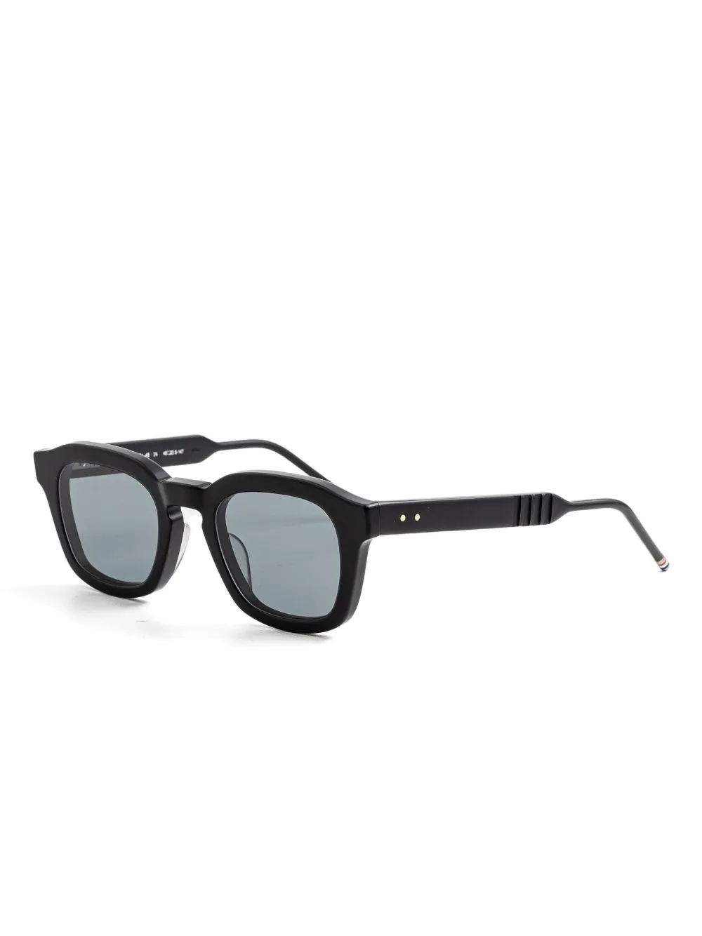 Thom Browne Eyewear Zonnebril met vierkant montuur Zwart