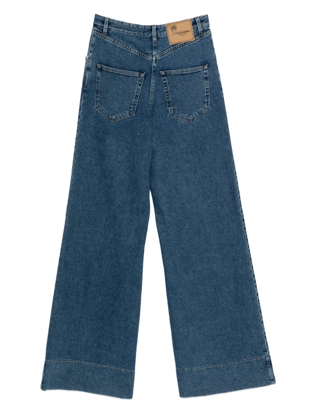 Nº21 Broek met wijde pijpen - Blauw