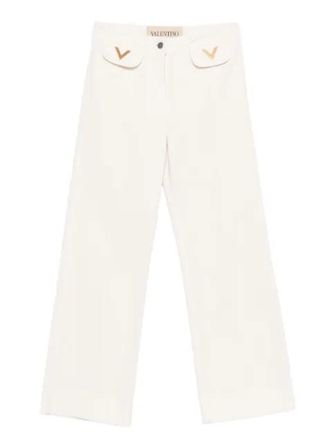 Valentino Garavani V-shaped embellished pocket jeans