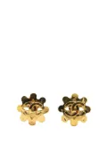 CHANEL Pre-Owned 1994 Gold Plated CC Flower Clip On Earrings costume earrings