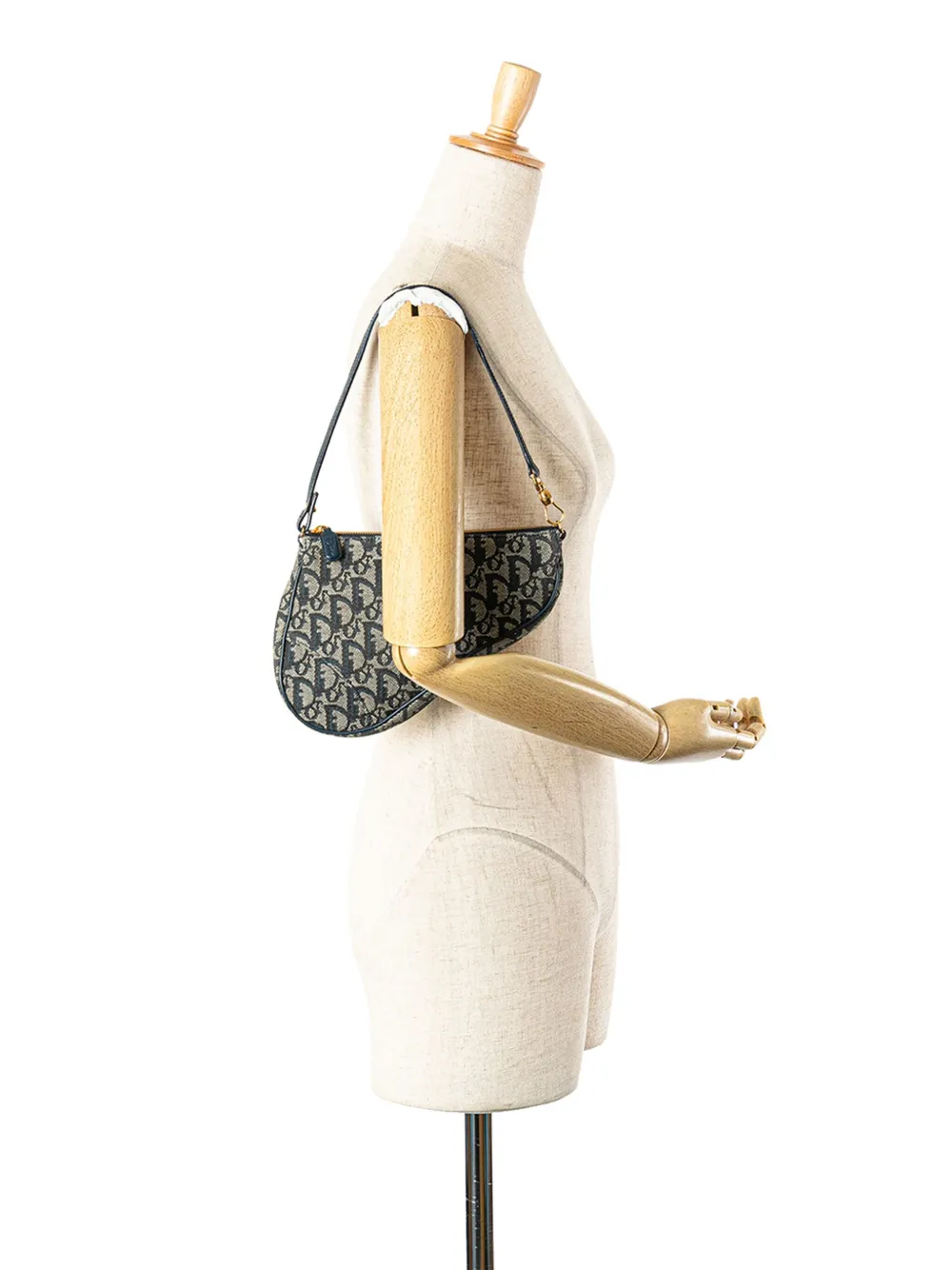 Christian Dior Pre-Owned 2001 Mini Diorissimo Canvas Saddle Pochette shoulder bag | Pre-Owned | Image 2