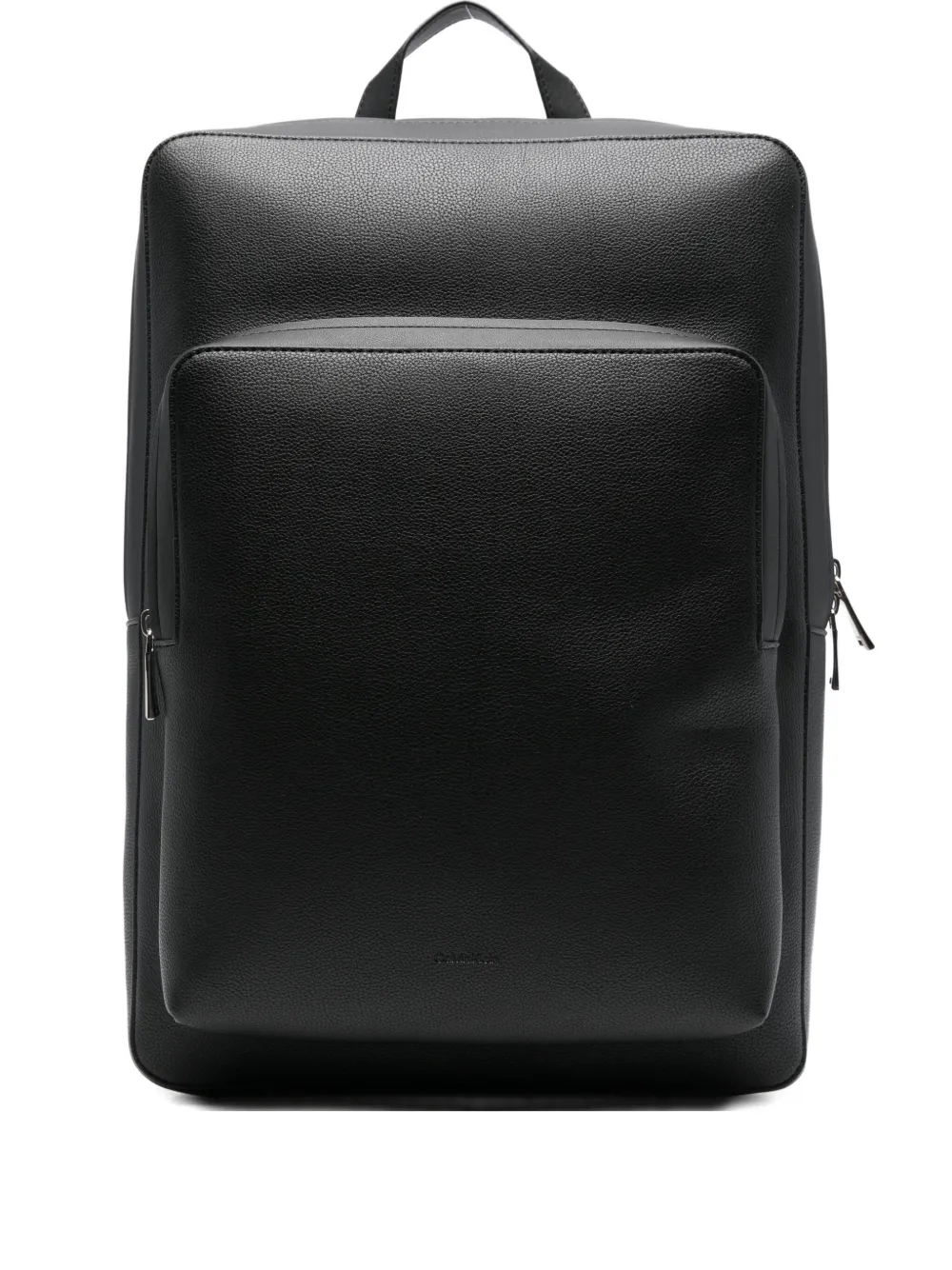 Calvin Klein Top-handle Zip-fastening Backpack In Black
