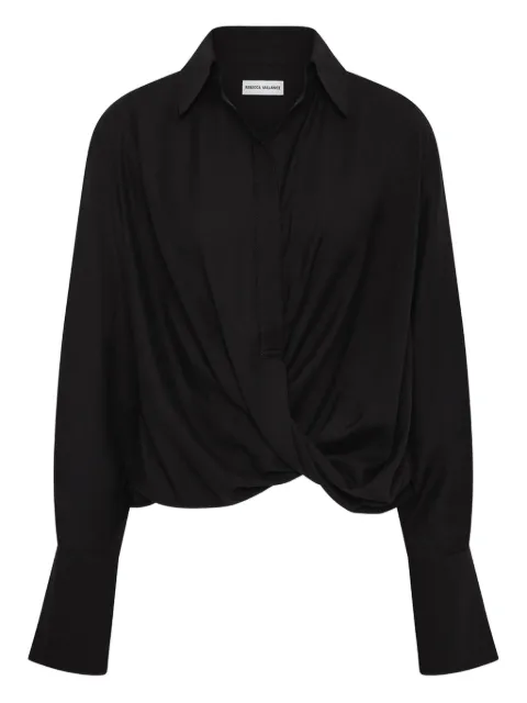Rebecca Vallance Noor twist-front collared shirt