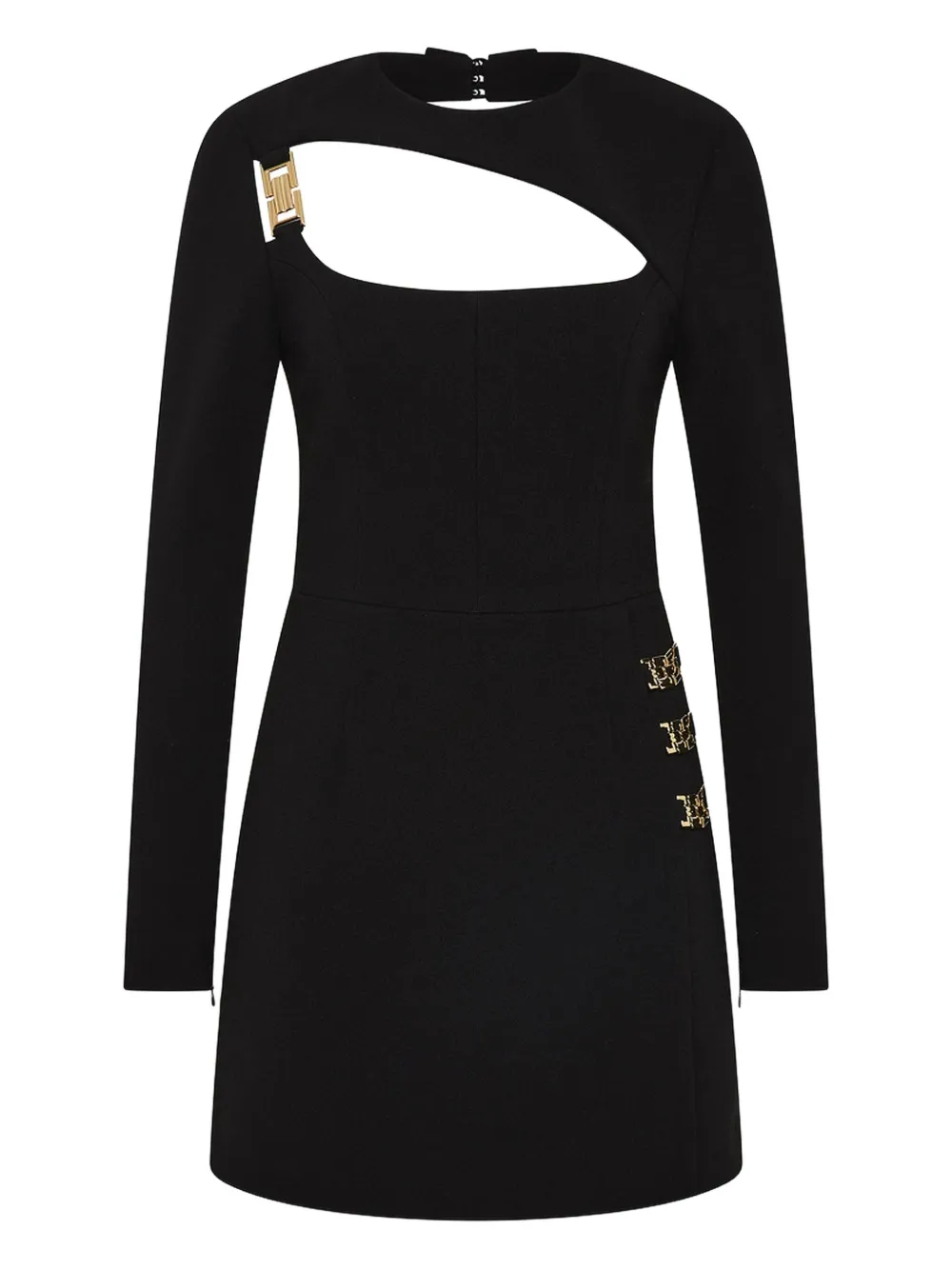Rebecca Vallance cut-out buckled mini dress Zwart