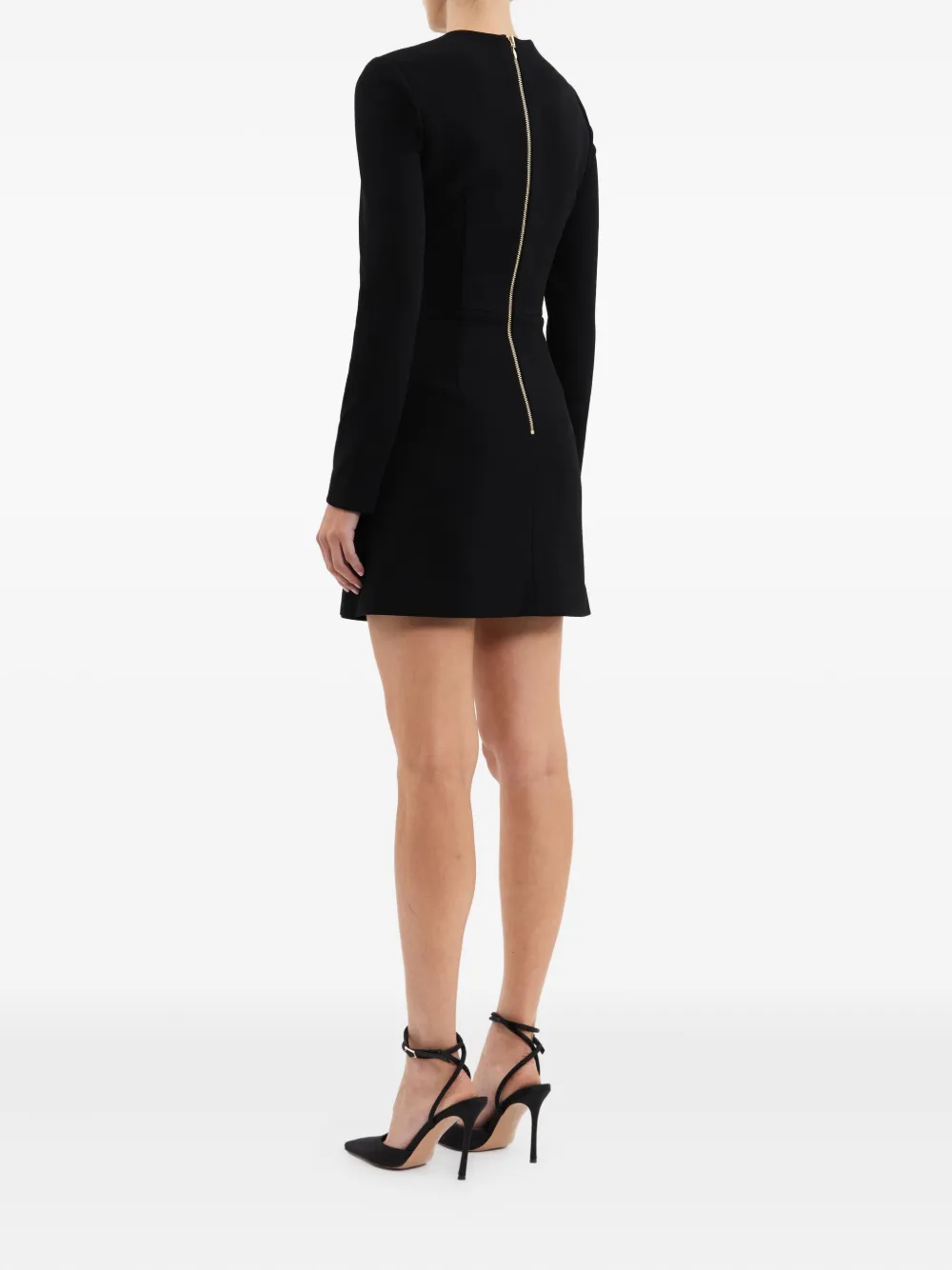 Rebecca Vallance cut-out buckled mini dress Zwart