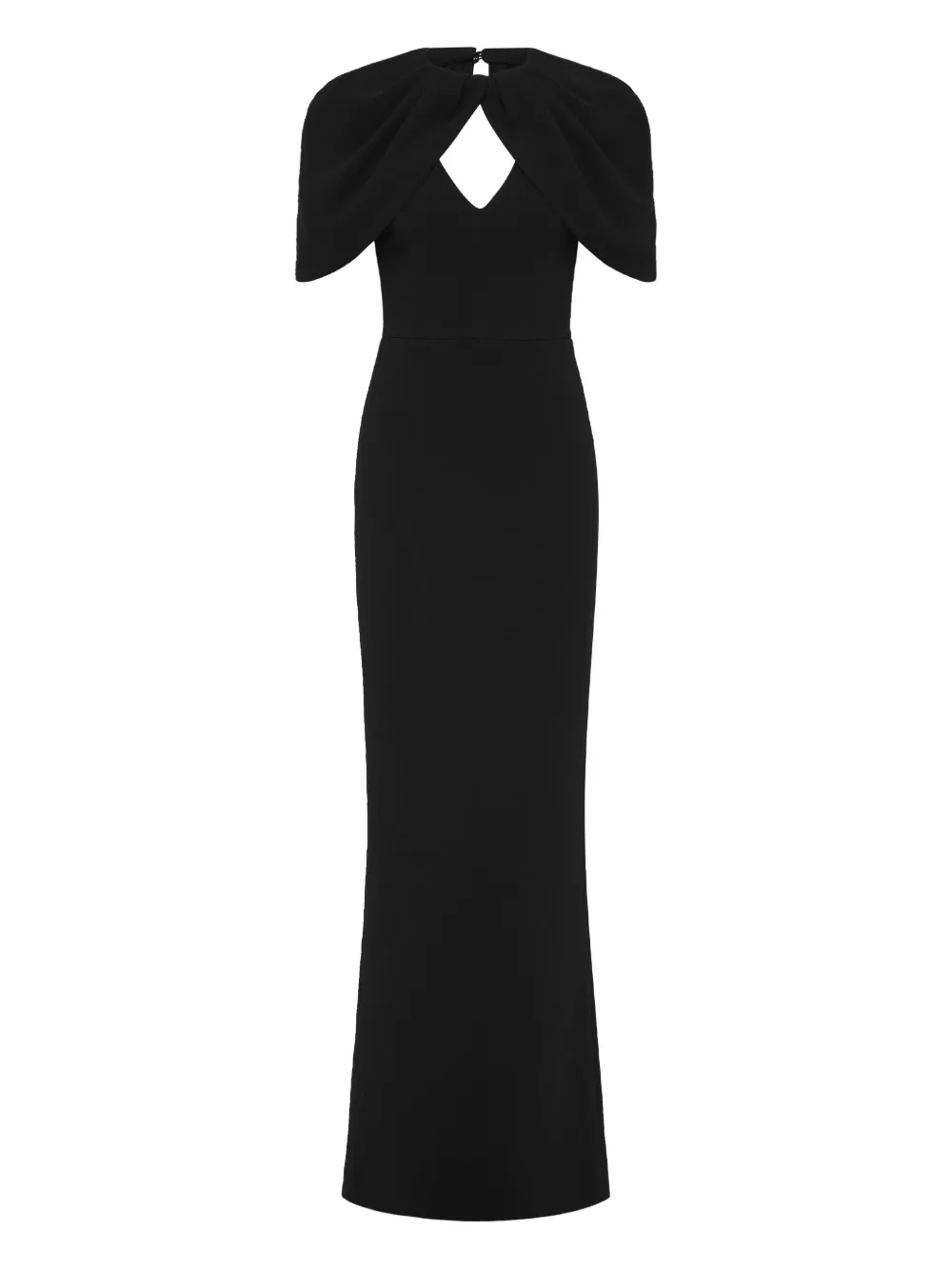 Cameron cape-neckline maxi dress