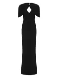 Rebecca Vallance Cameron cape-neckline maxi dress - Black