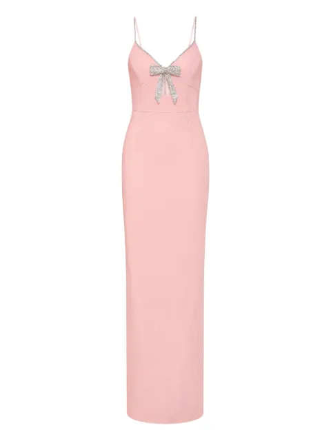 Rebecca Vallance Loxley sequinned bow-detail maxi dress