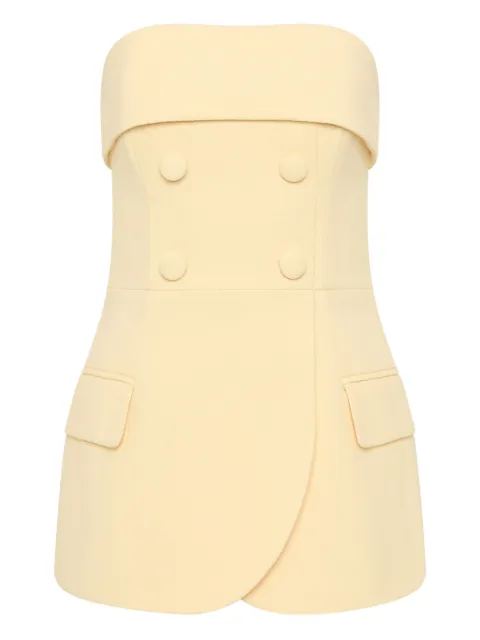 Rebecca Vallance strapless double-breasted top