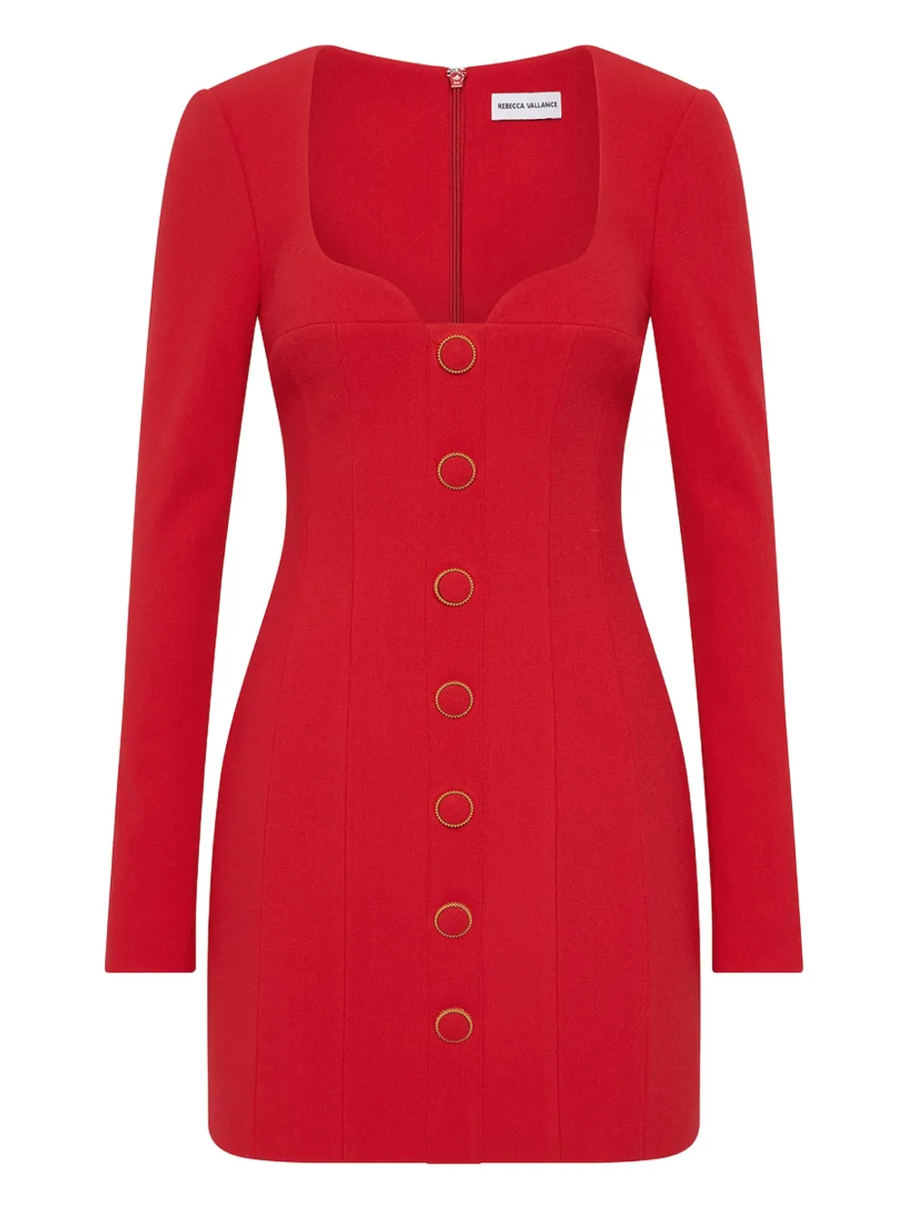 Cameron button-front mini dress