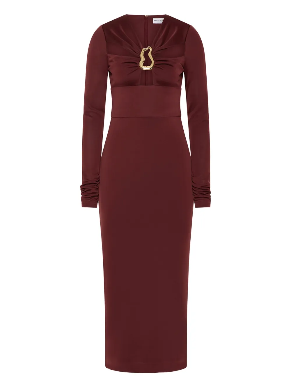 Mischa long-sleeve cut-out midi dress