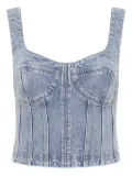 Rebecca Vallance denim corset top - Blue