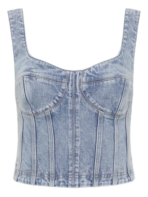 Rebecca Vallance denim corset top