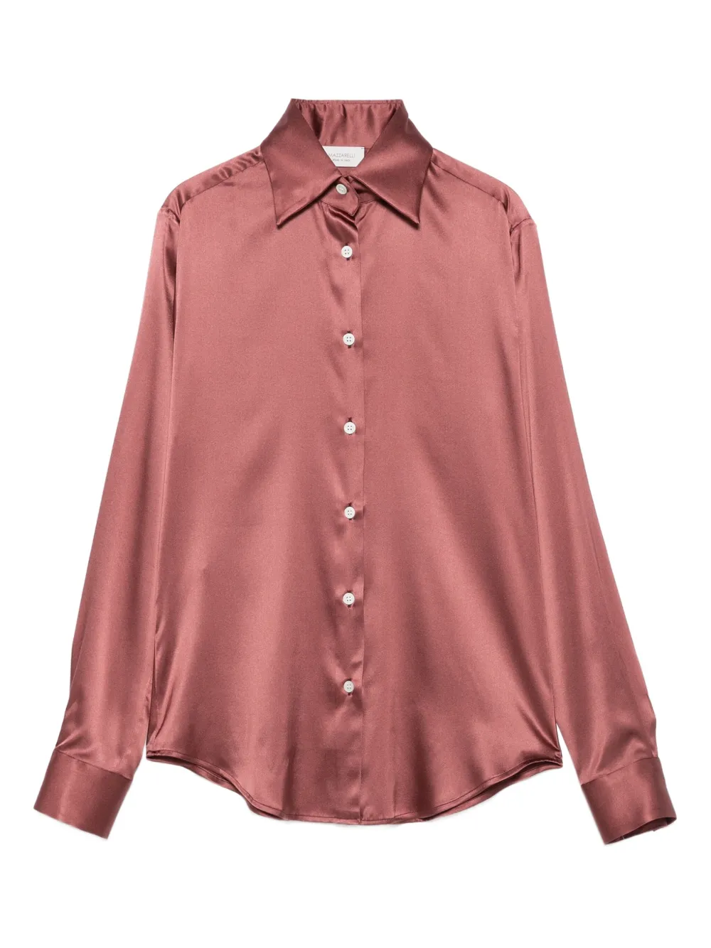 Mazzarelli Blouse van zijdemix Rood