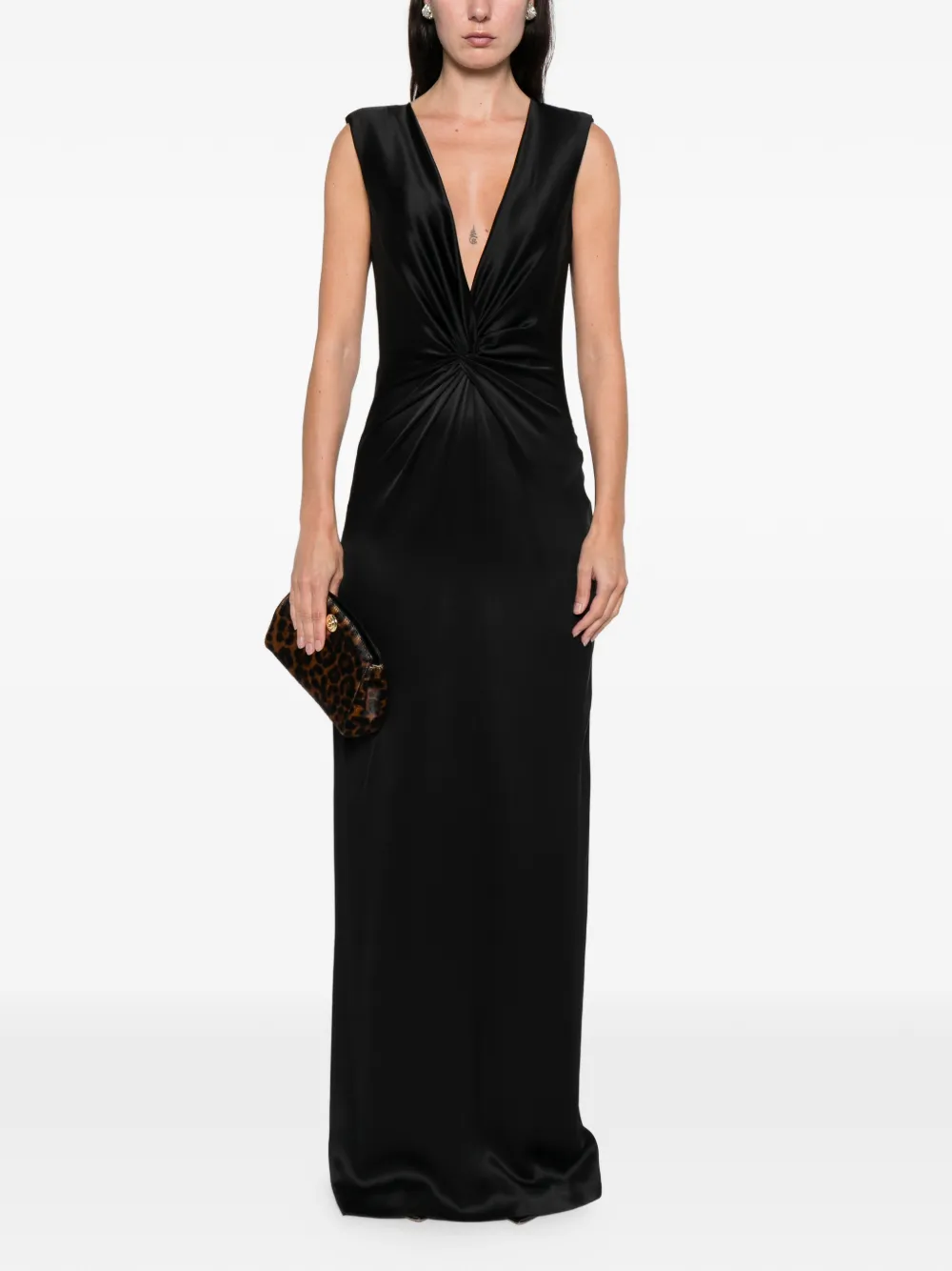 Tom Ford Sleeveless Maxi Dress In Black