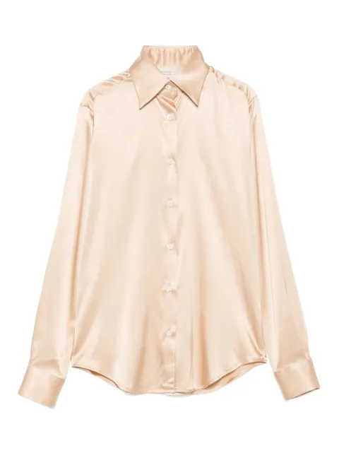 Mazzarelli long-sleeve slik-blend shirt