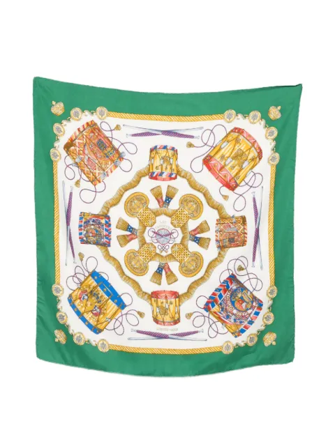 Hermès Pre-Owned 1990 patterned silk scarf