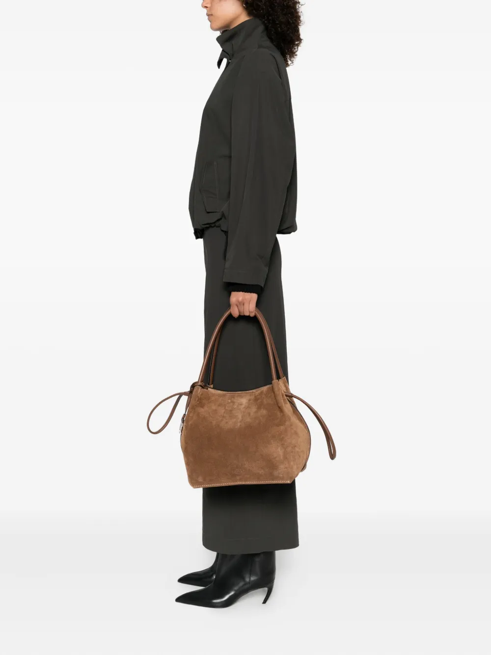 Tod's Suède shopper Bruin
