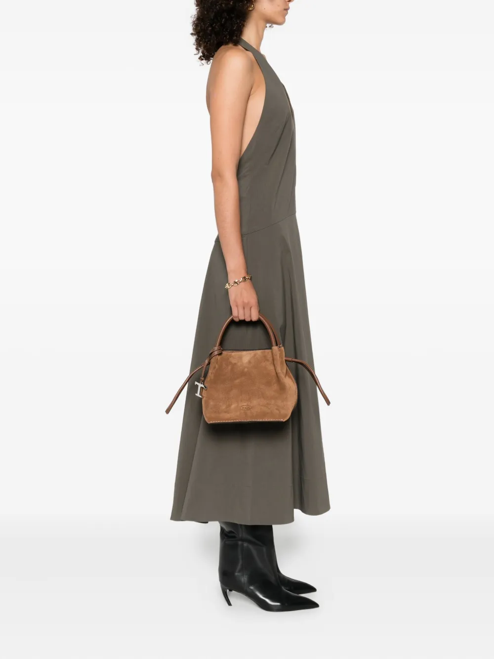 Tod's Suède shopper Bruin