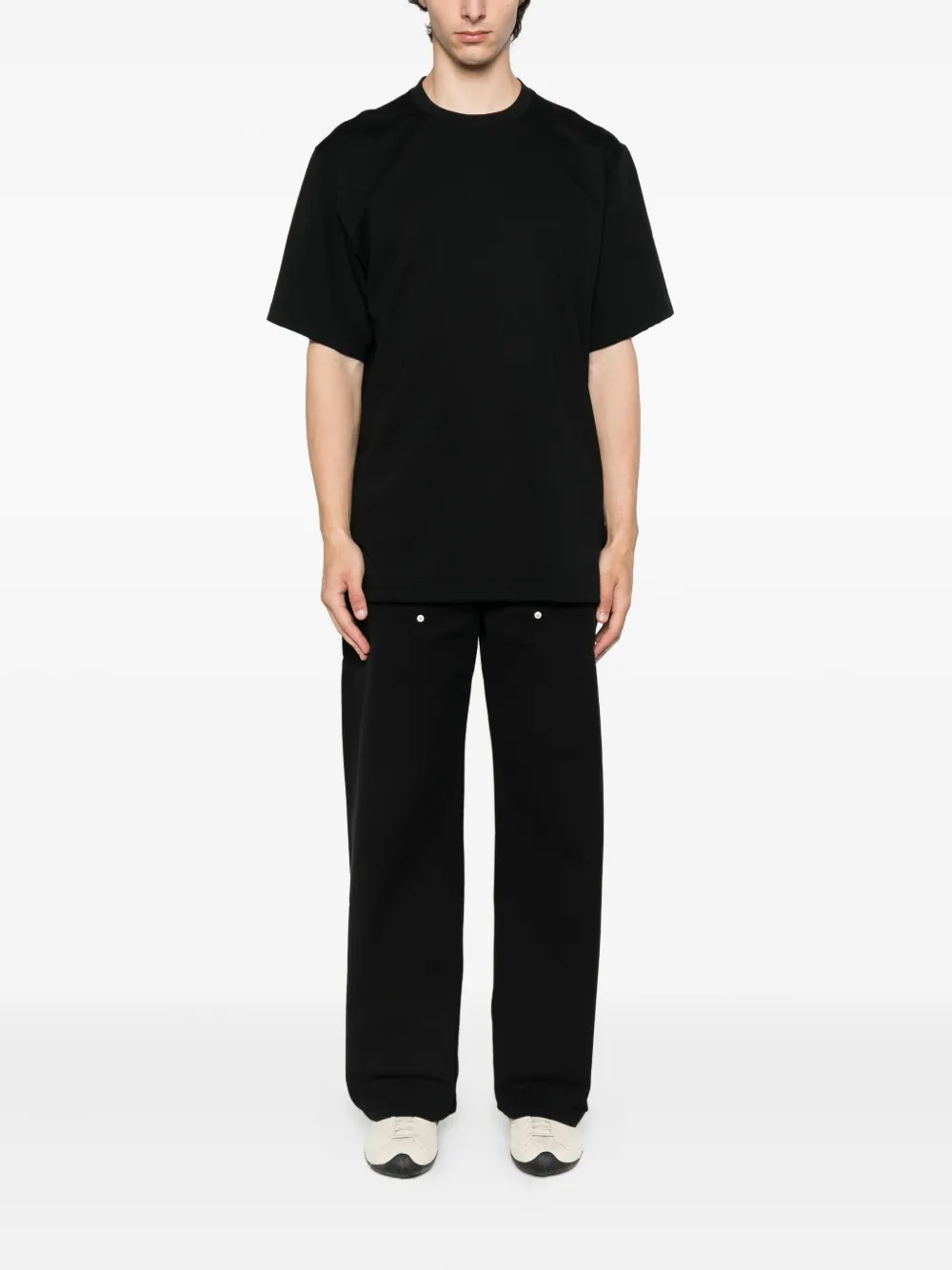 Y-3 T-shirt met ronde hals - Zwart