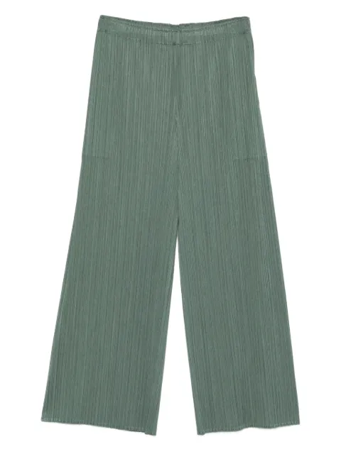 Pleats Please Issey Miyake pleated straight trousers