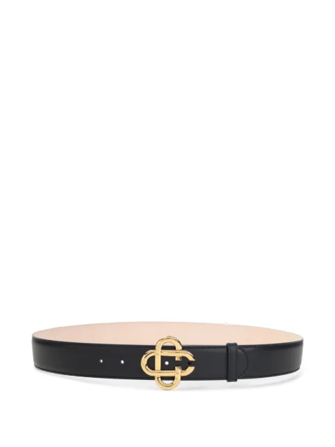 Casablanca leather buckle belt