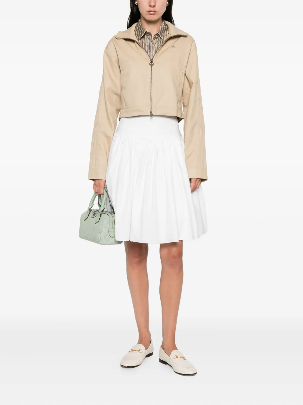 The Garment Flared Mini Skirt In White