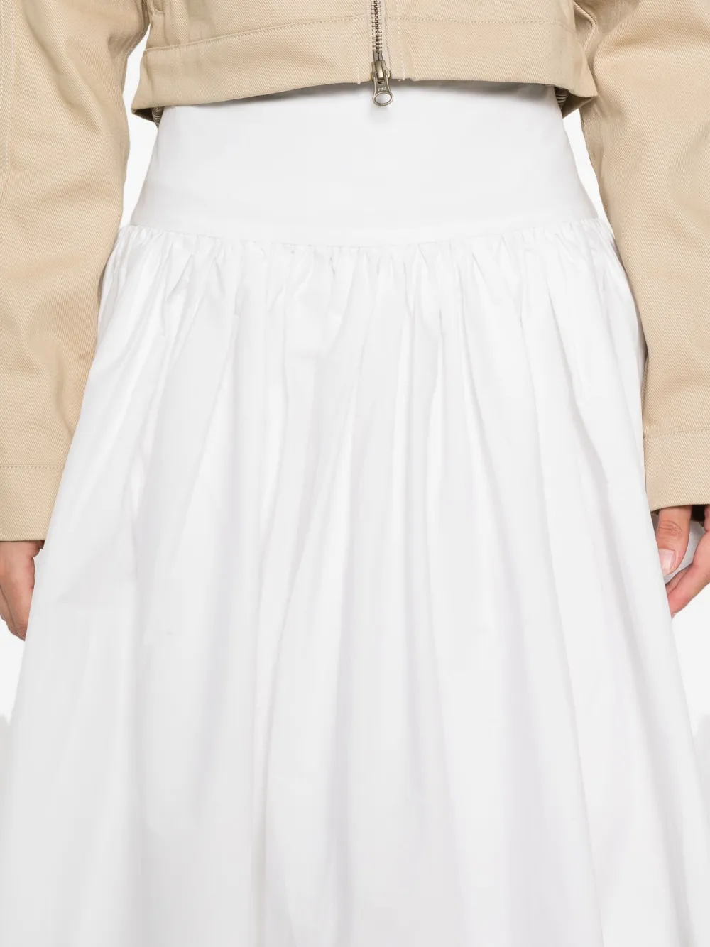 The Garment Flared Mini Skirt In White