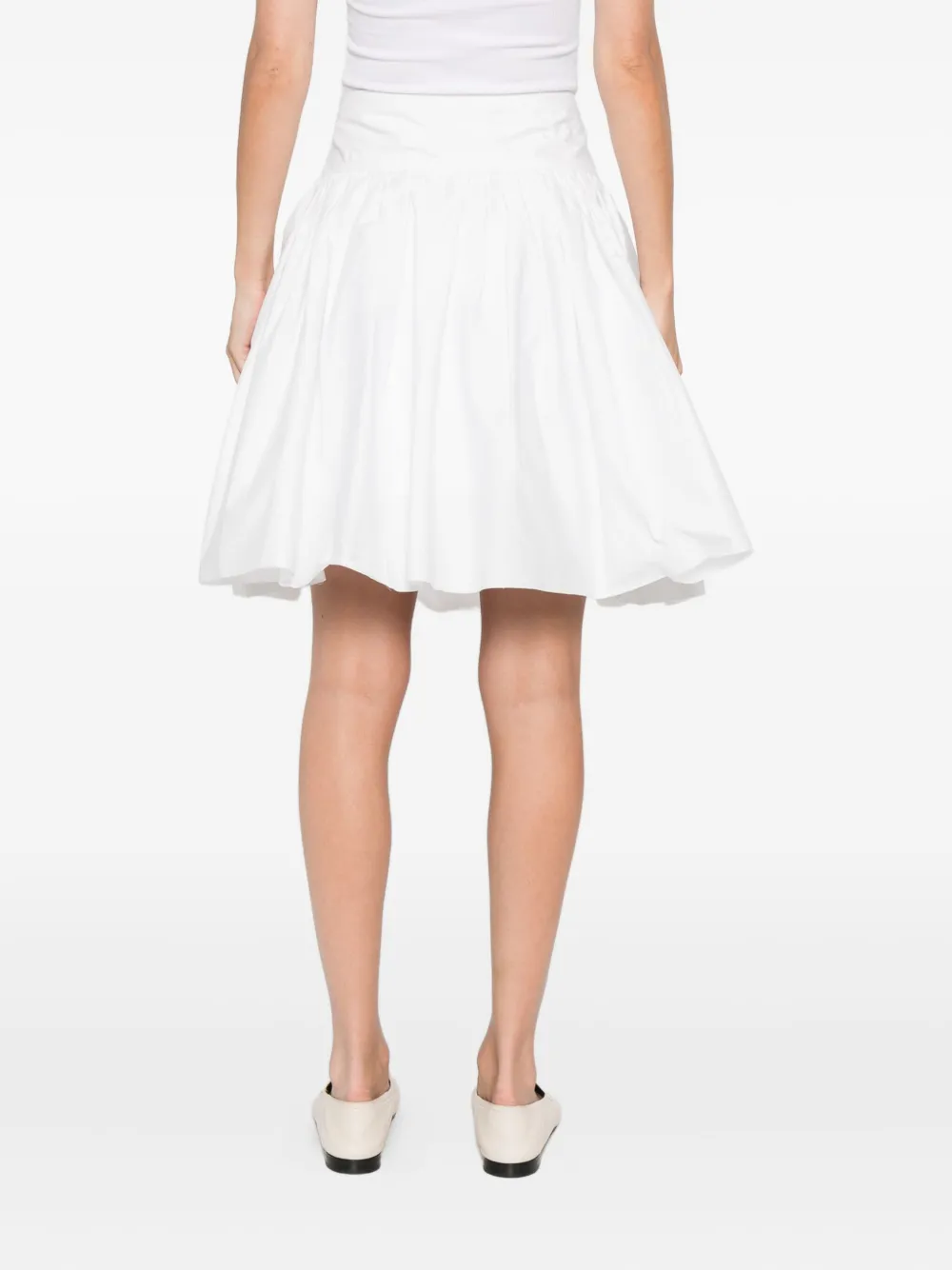 The Garment Flared Mini Skirt In White