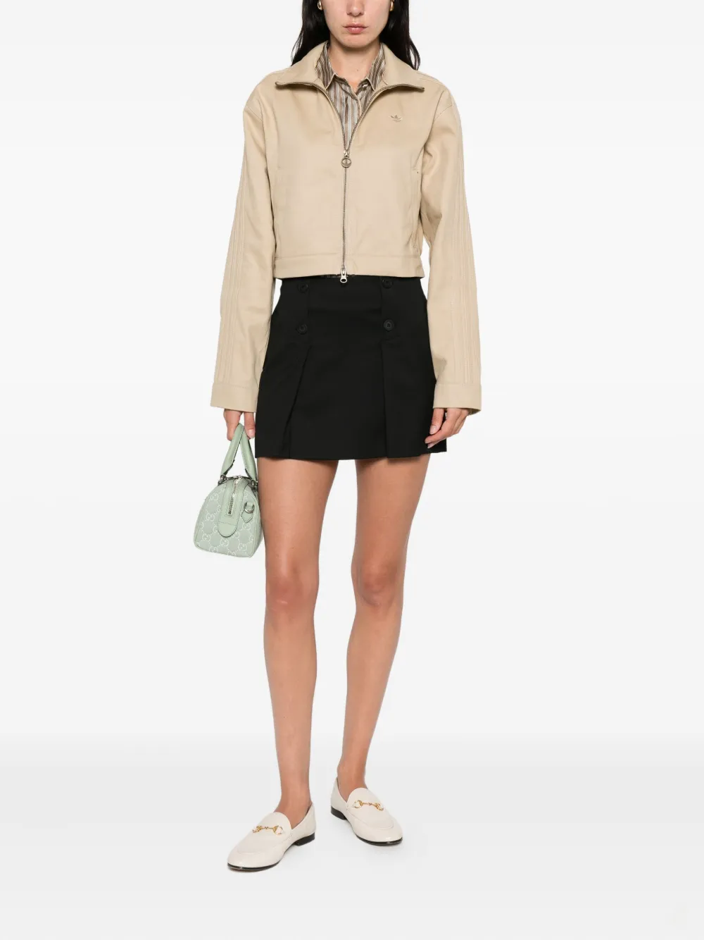 The Garment Mini-rok met knopen Zwart