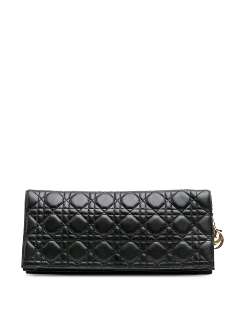 Christian Dior Pre-Owned bolsa de mano Cannage Lady Dior Convertible grande de piel de cordero 2008