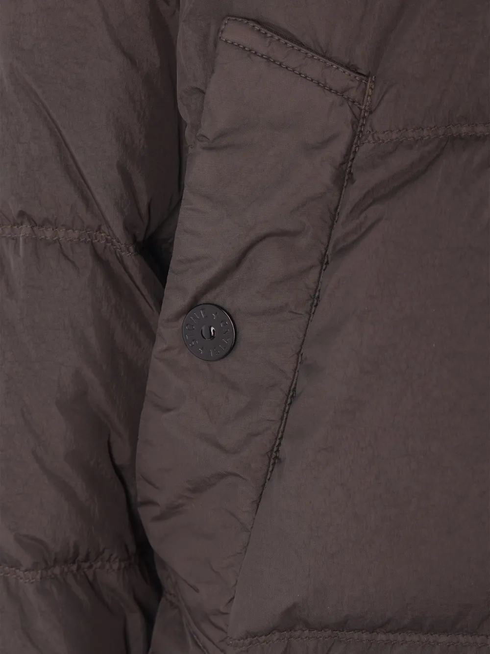 Stone Island Compass-badge padded jacket Bruin