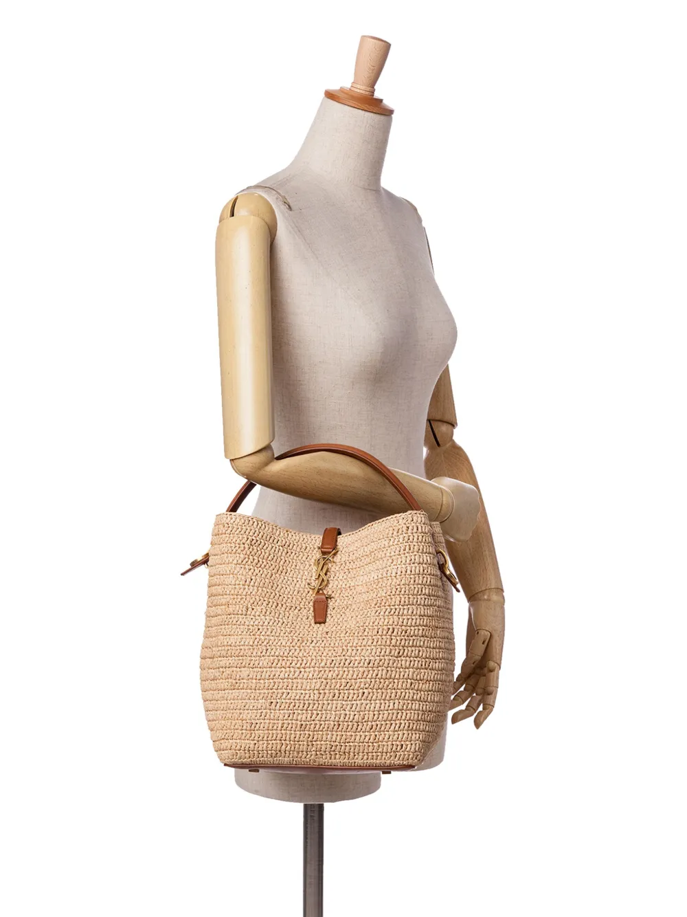 Saint Laurent Pre-Owned bolsa bucket Raffia Le 37 2024 | Estilos de archivo | Image 2