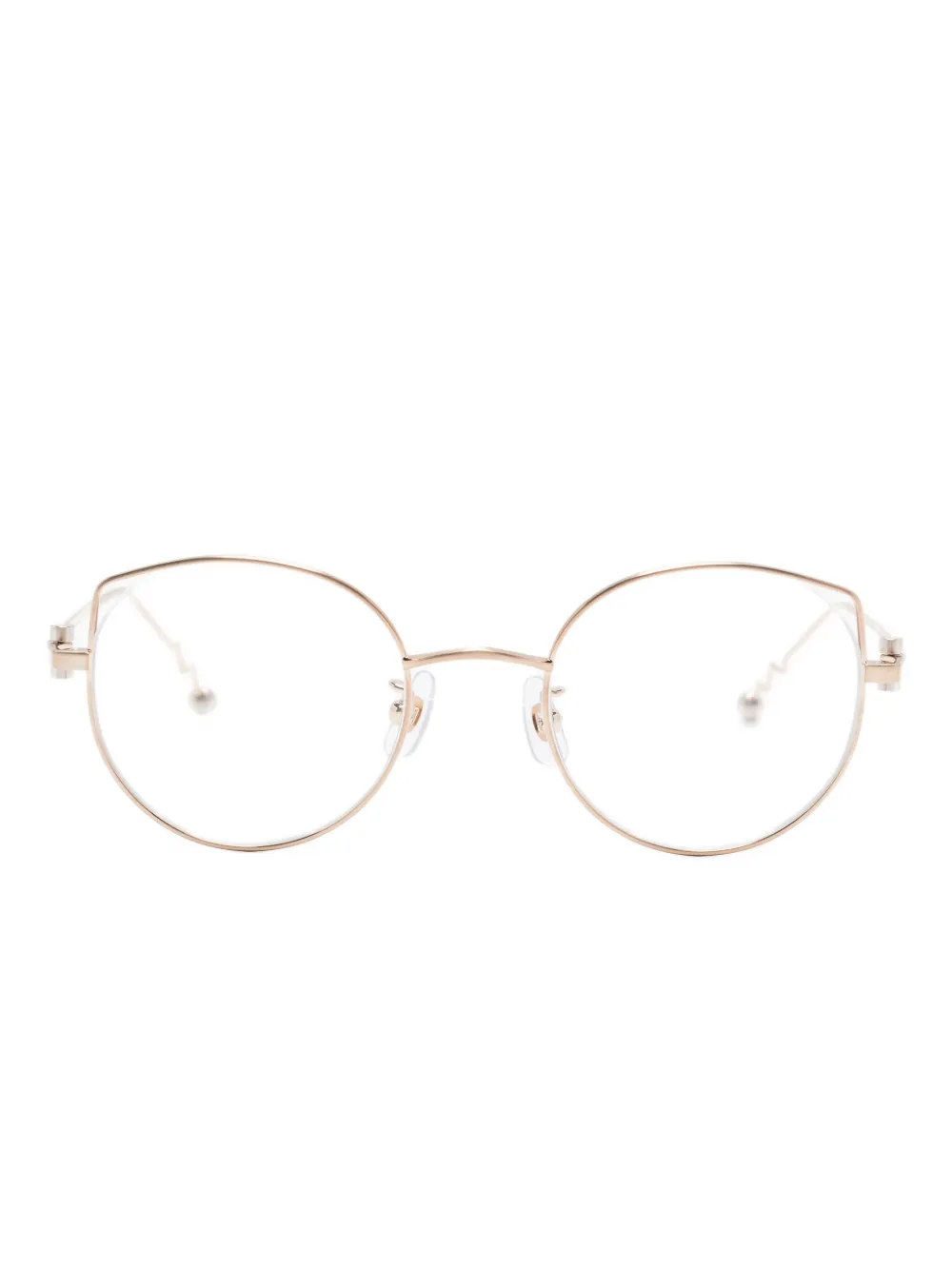 Megane and Me cat eye-frame glasses - ゴールドトーン Megane and Me cat eye-frame glasses - ゴールドトーン