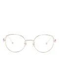 Megane and Me cat eye-frame glasses - Gold