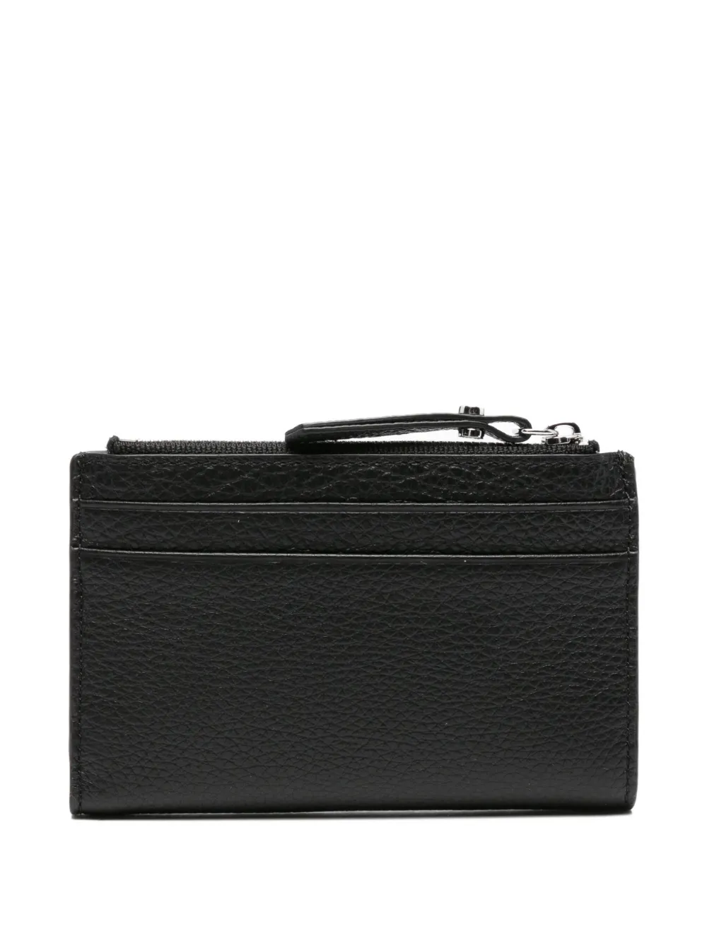 GIANNI CHIARINI grained-leather zip wallet - Zwart