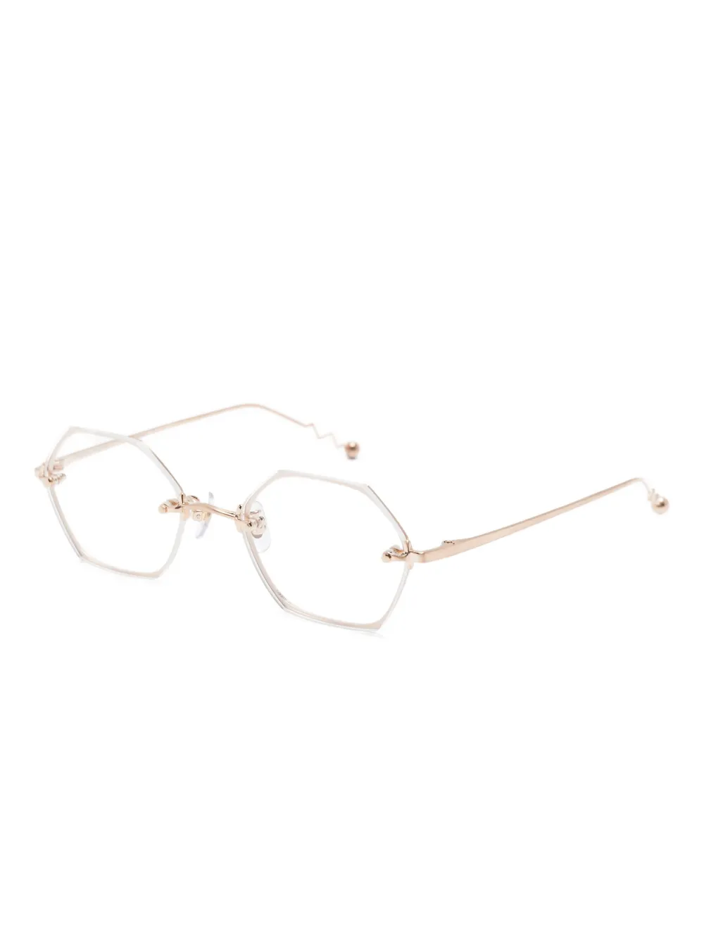 Megane and Me geometric-frame glasses | Men | Image 2