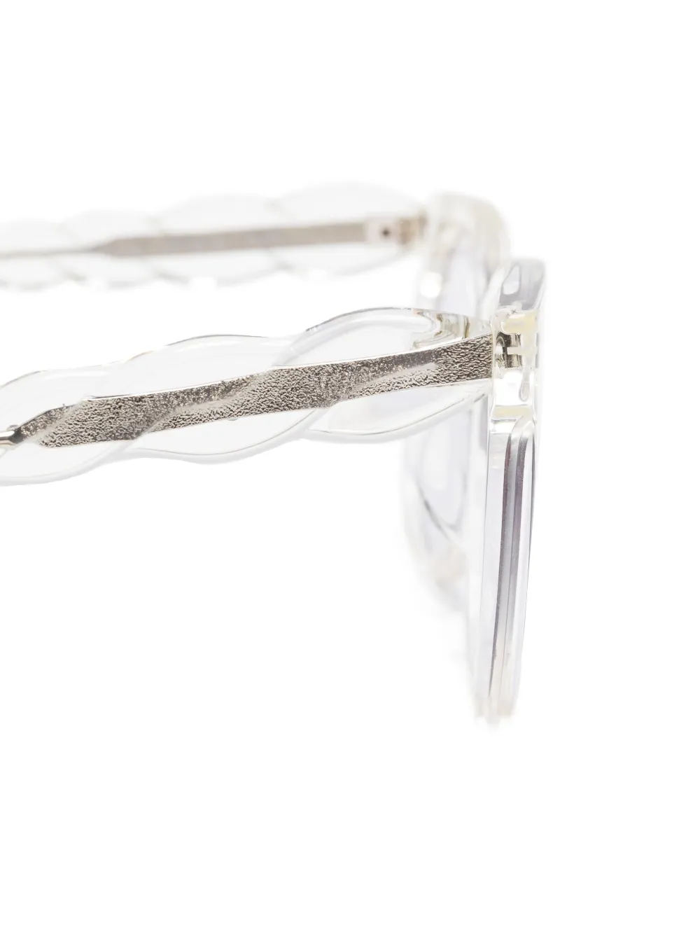  Megane And Me Round-frame Glasses - White 