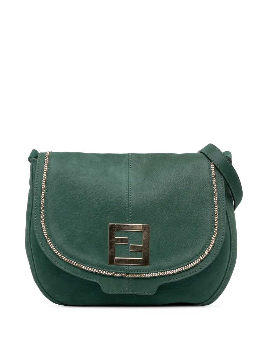 Fendi Pre-Owned 2010-2025 Metallic Calfskin crossbody bag - グリーン Fendi Pre-Owned 2010-2025 Metallic Calfskin crossbody bag - グリーン