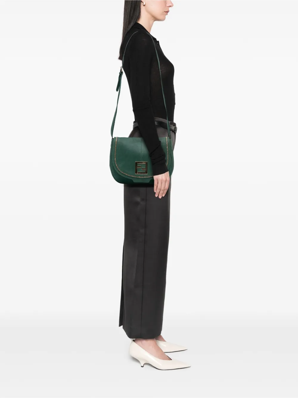 Fendi Pre-Owned 2010-2025 Metallic Calfskin crossbody bag | Pre-Owned | Image 2