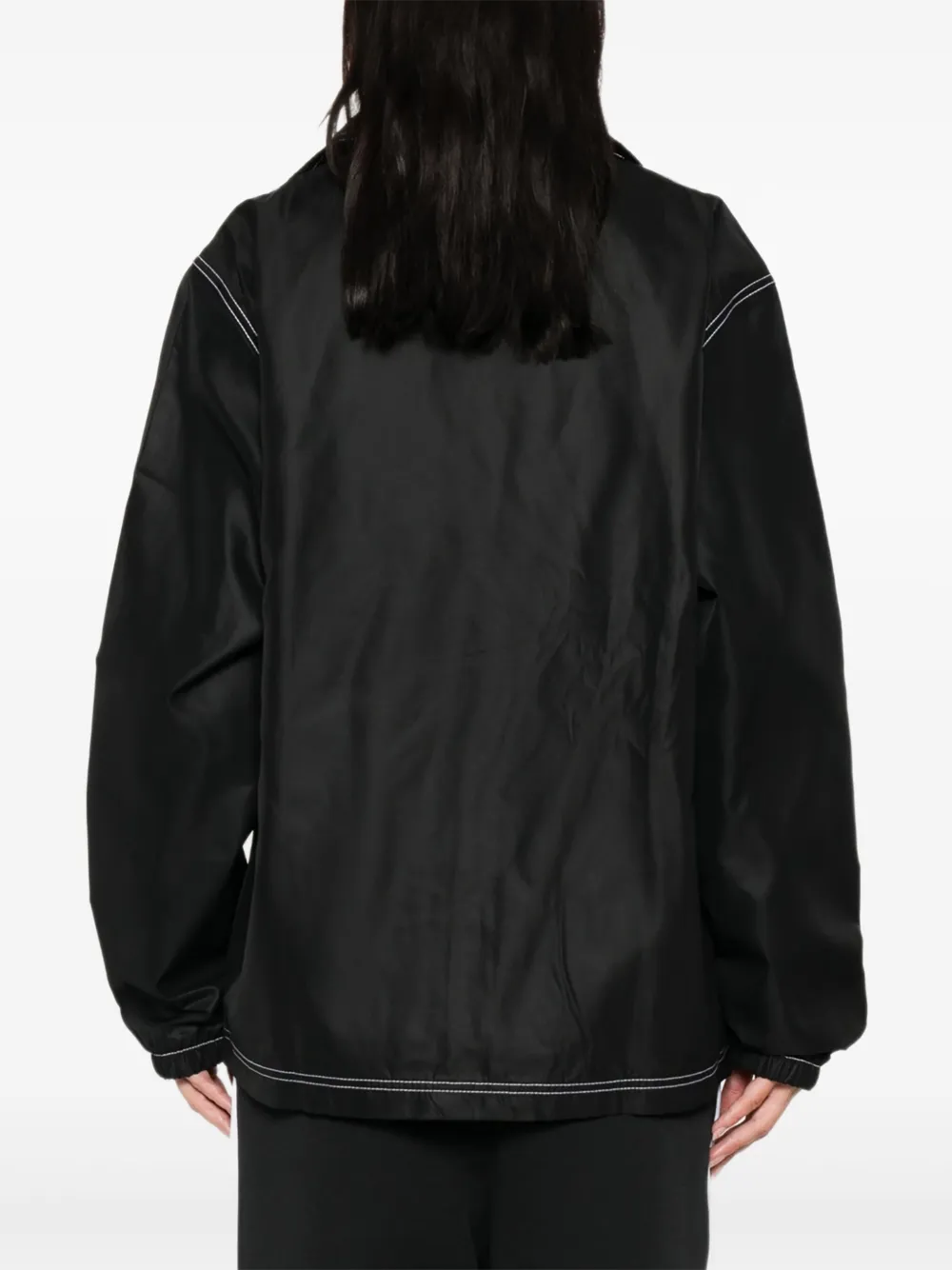 adidas Shirtjack met contrasterend stiksel en zakken Zwart