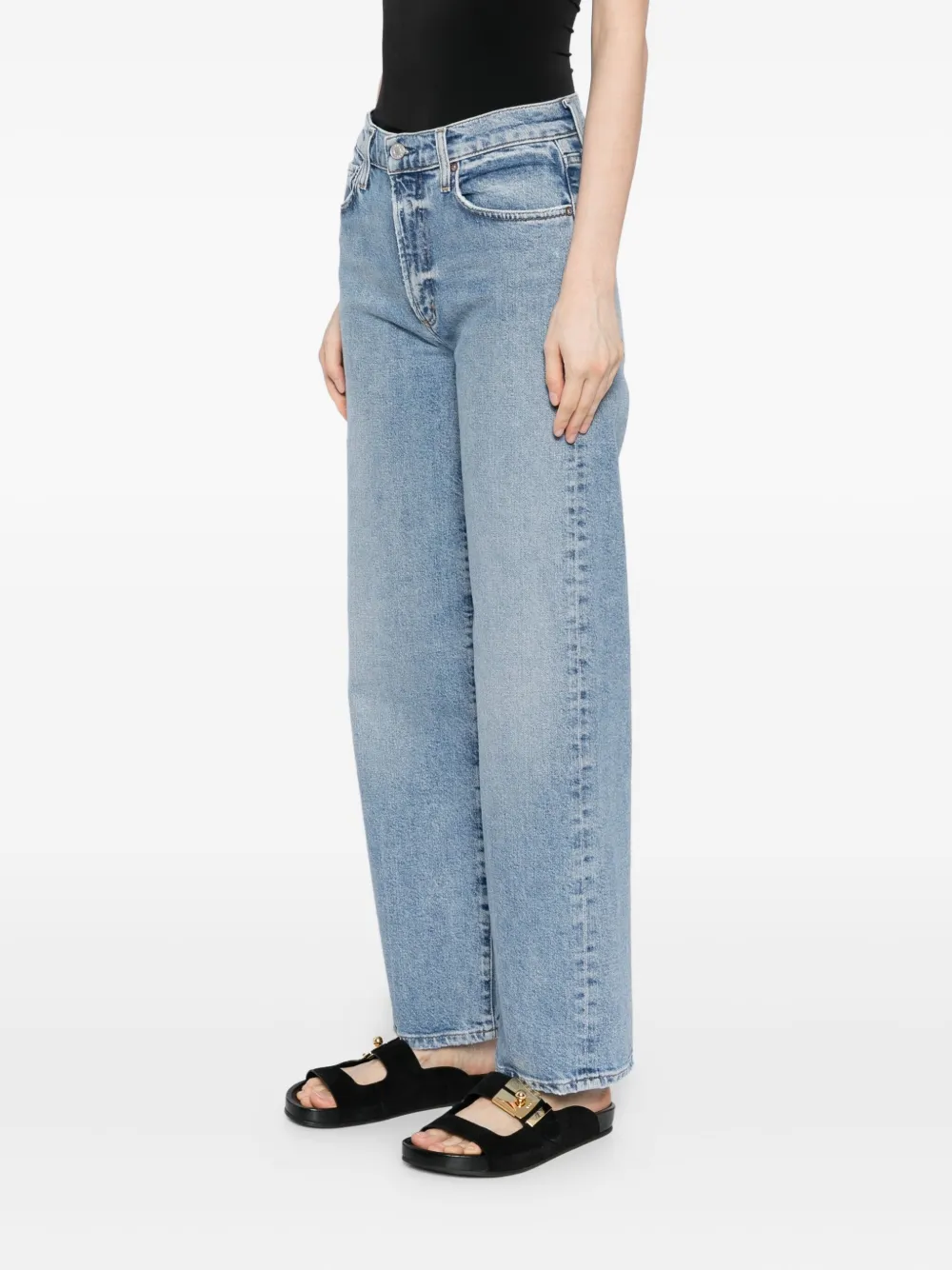 AGOLDE Petite Harper jeans Blauw