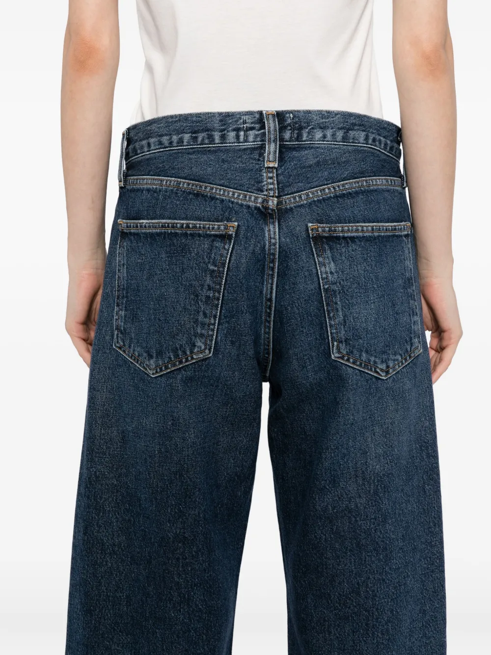 AGOLDE Arc katoenen jeans Blauw